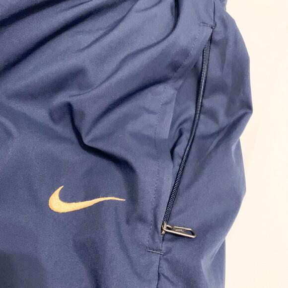 Nike 90s 2000s Vintage Basketball pants ankle zip navy embroidered swoosh Y2K XL - Picture 5 of 10